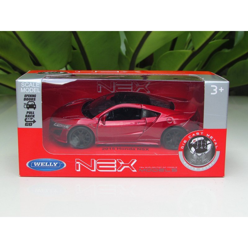 Welly 1:36 Honda 2015 NSX Pull Back Diecast Model Sports Racing Car Toy IN BOX