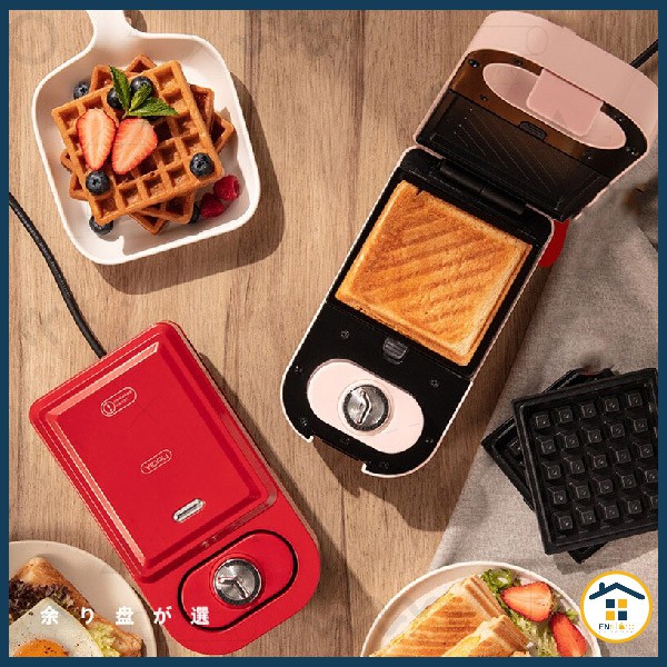 6 IN 1 Pembakar Roti Elektrik Waffer Waffle Maker Electric Sandwich Maker Breakfast Bread Maker Auto Timer