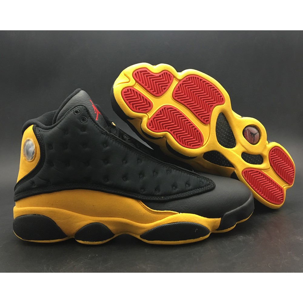 yellow and black jordan 13s