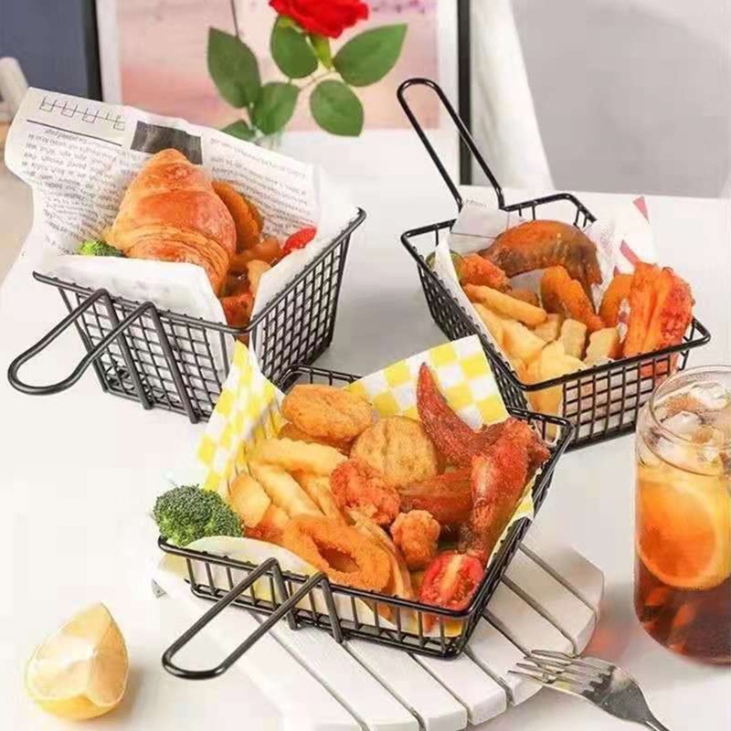 JOY Mini Fry Basket French Fry Chip Basket Fried Food Presentation ...