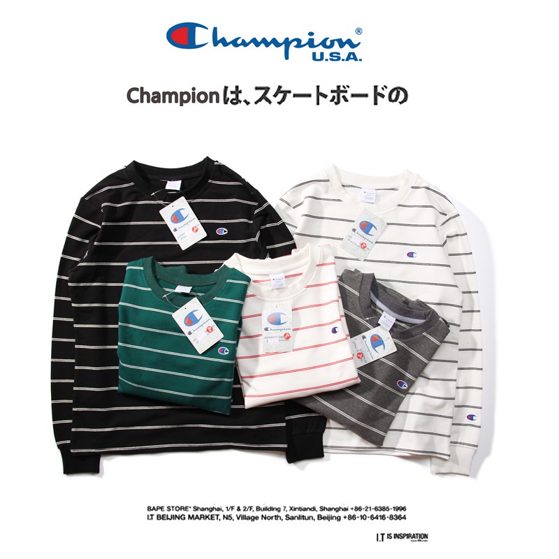champion striped long sleeve