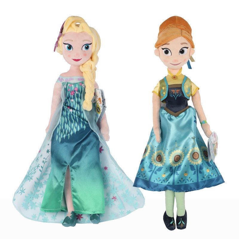 anna and elsa plush dolls