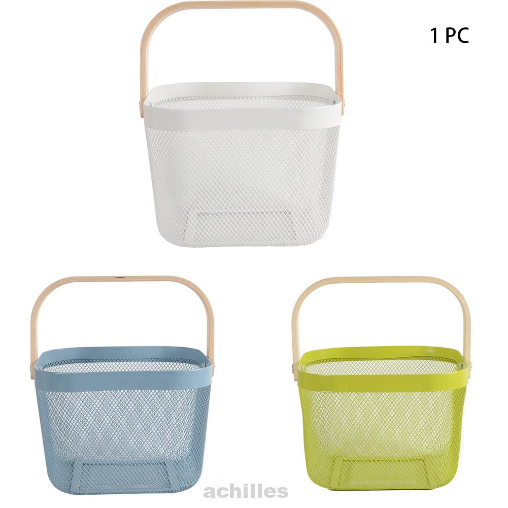 Wire Mesh Portable Large Capacity Kitchen Decorative Storage