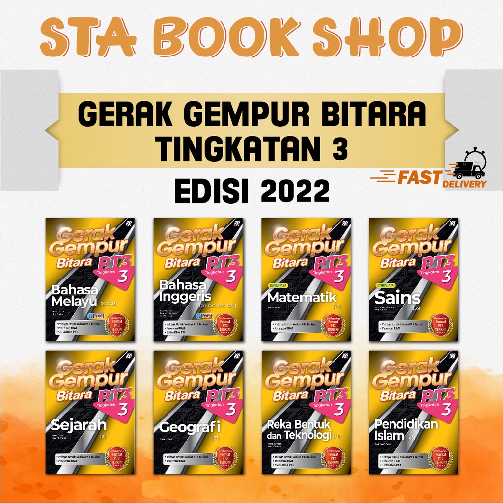 Buy [STA] BUKU LATIHAN TINGKATAN 3  GERAK GEMPUR BITARA PT3 TINGKATAN