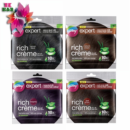 pack of 3) godrej expert rich creme hair colour 20g available | Shopee  Malaysia