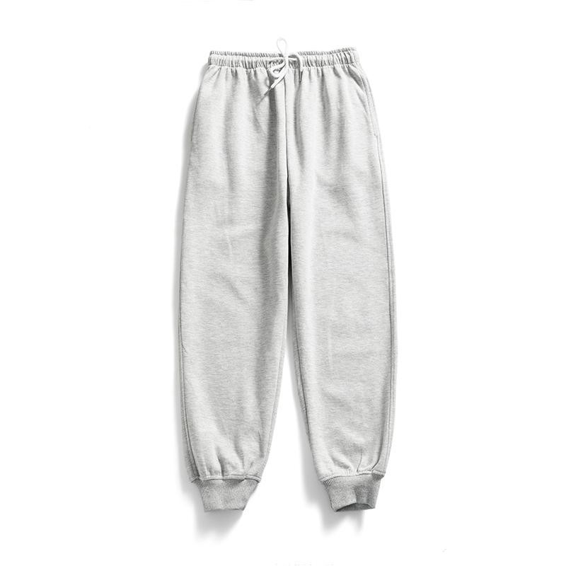 loose grey sweatpants