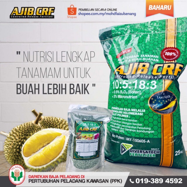 BAJA DURIAN 25KG FERTILIZER FOR DURIAN | Shopee Malaysia