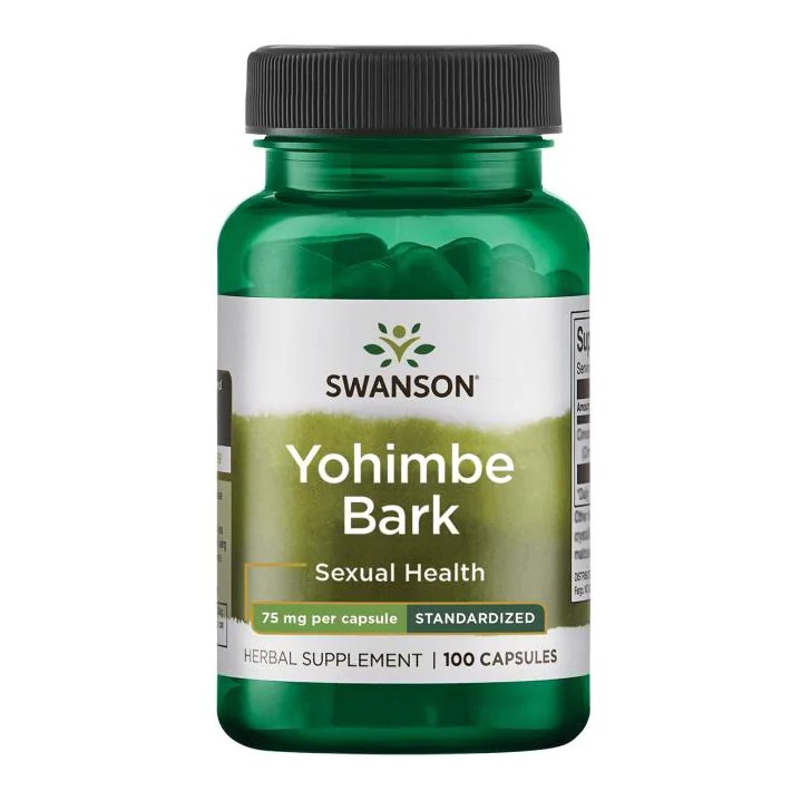Swanson Premium Yohimbe Bark 75MG Oral Tablets Support Male Erection