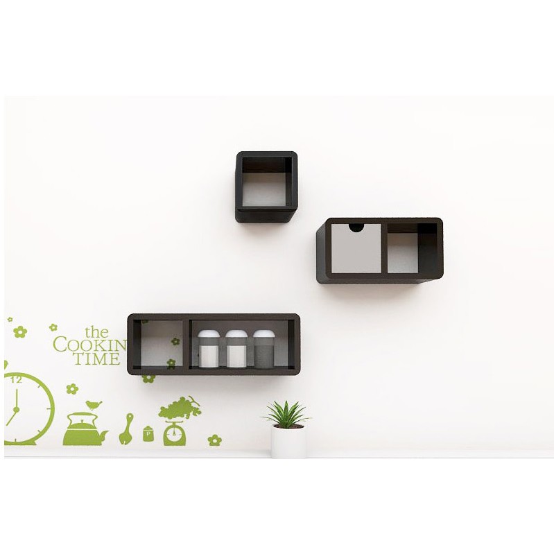 Cubics Mini Wall Shelf Series Rak Display Dinding  Rak  
