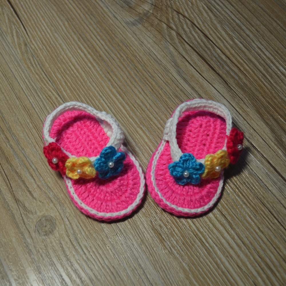 crochet cotton slippers