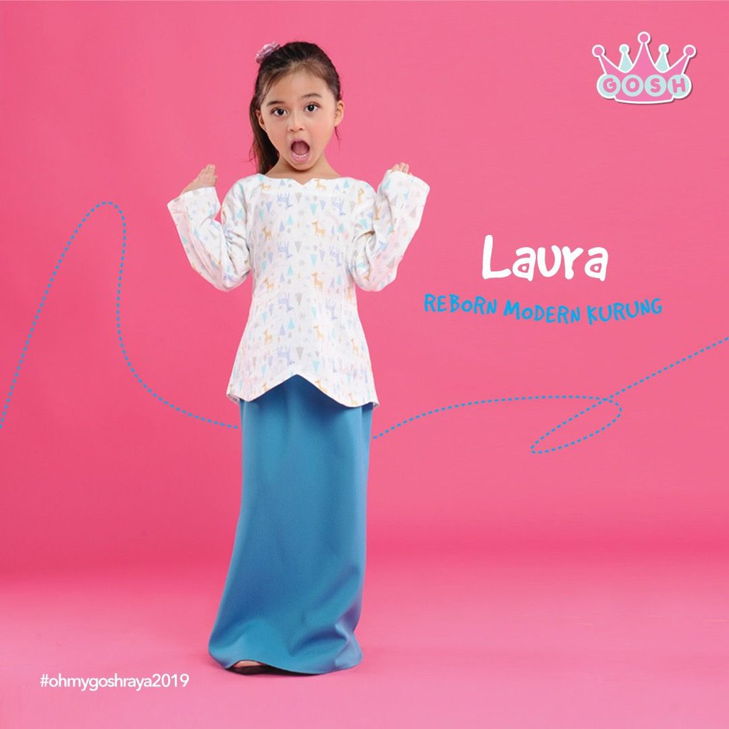 GOSH KIDS DESIGN Laura Baju  Kurung  Moden Budak  Size 0 