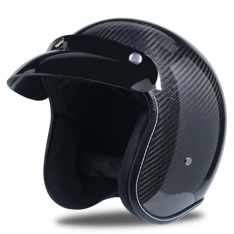 Download Motorcycle helmet carbon fibre jet Vintage helmet Open ...