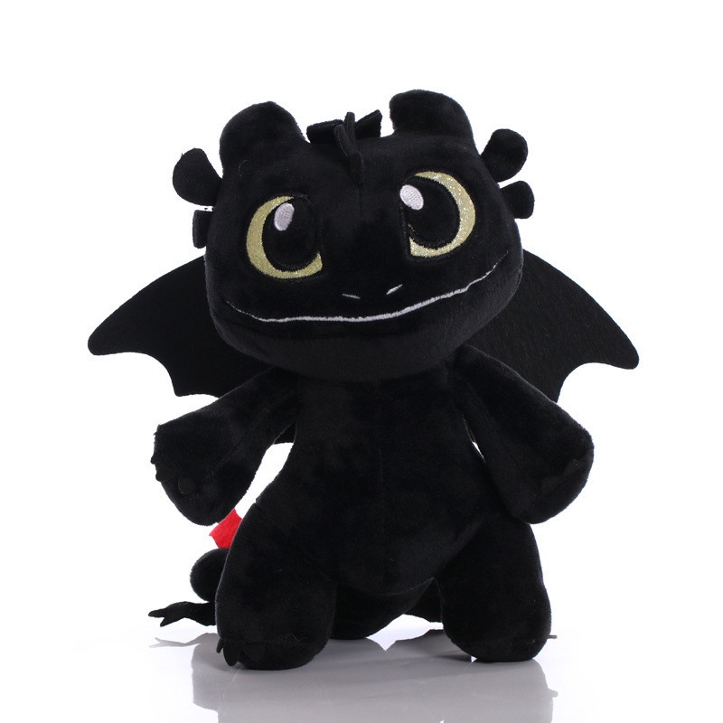 Dreamworks Movie How to Train Your Dragon Plush Toy 22CM Light Fury