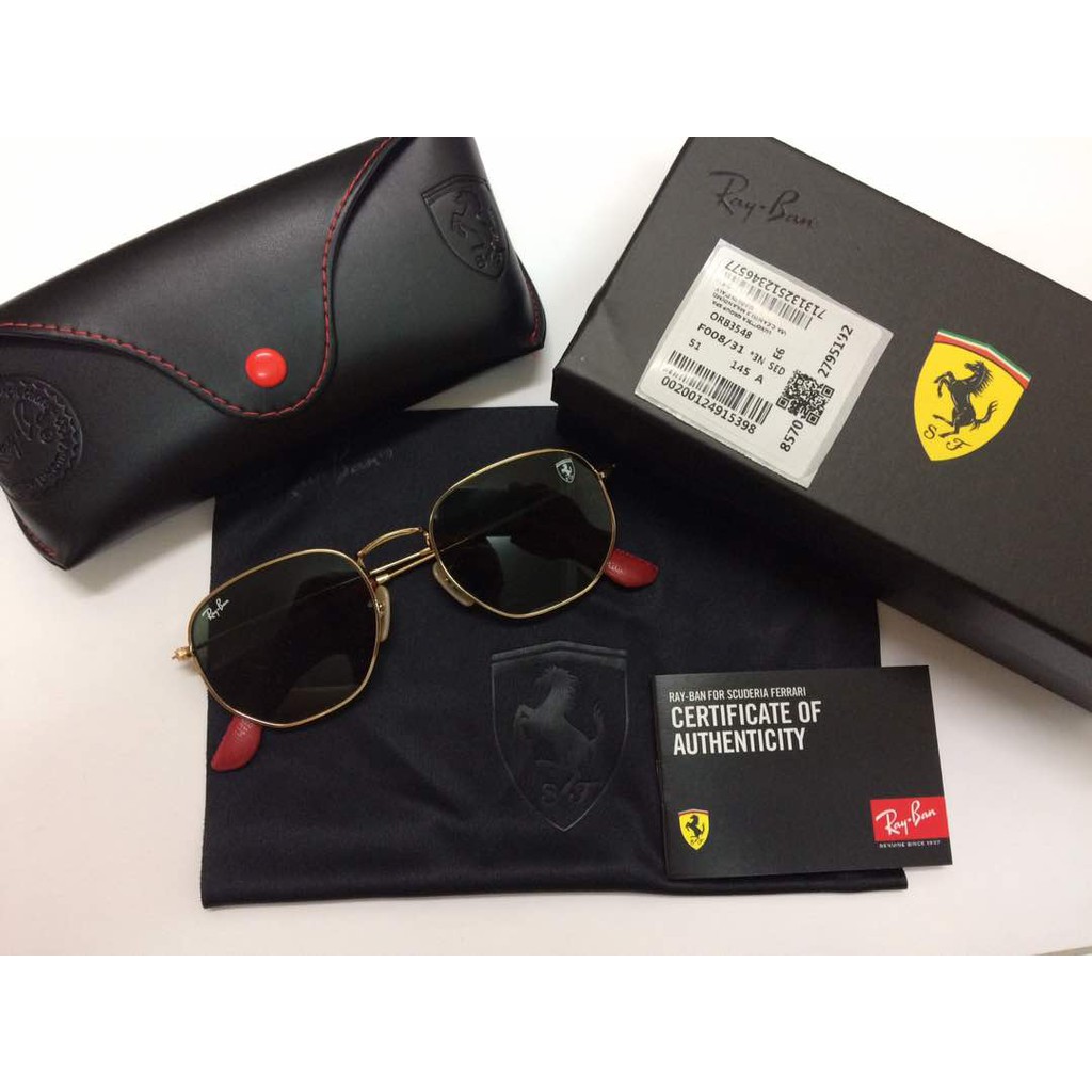 ferrari ray ban hexagonal sunglasses ferrari ray ban hexagonal sunglasses