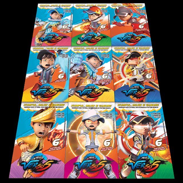 BoBoiBoy Galaxy Card / Kad Pack VERSUS | Shopee Malaysia