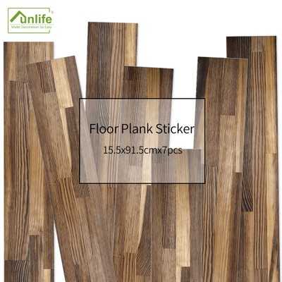 Ground Wood Grain Decorative Waterproof Self Adhesive Floor Tile