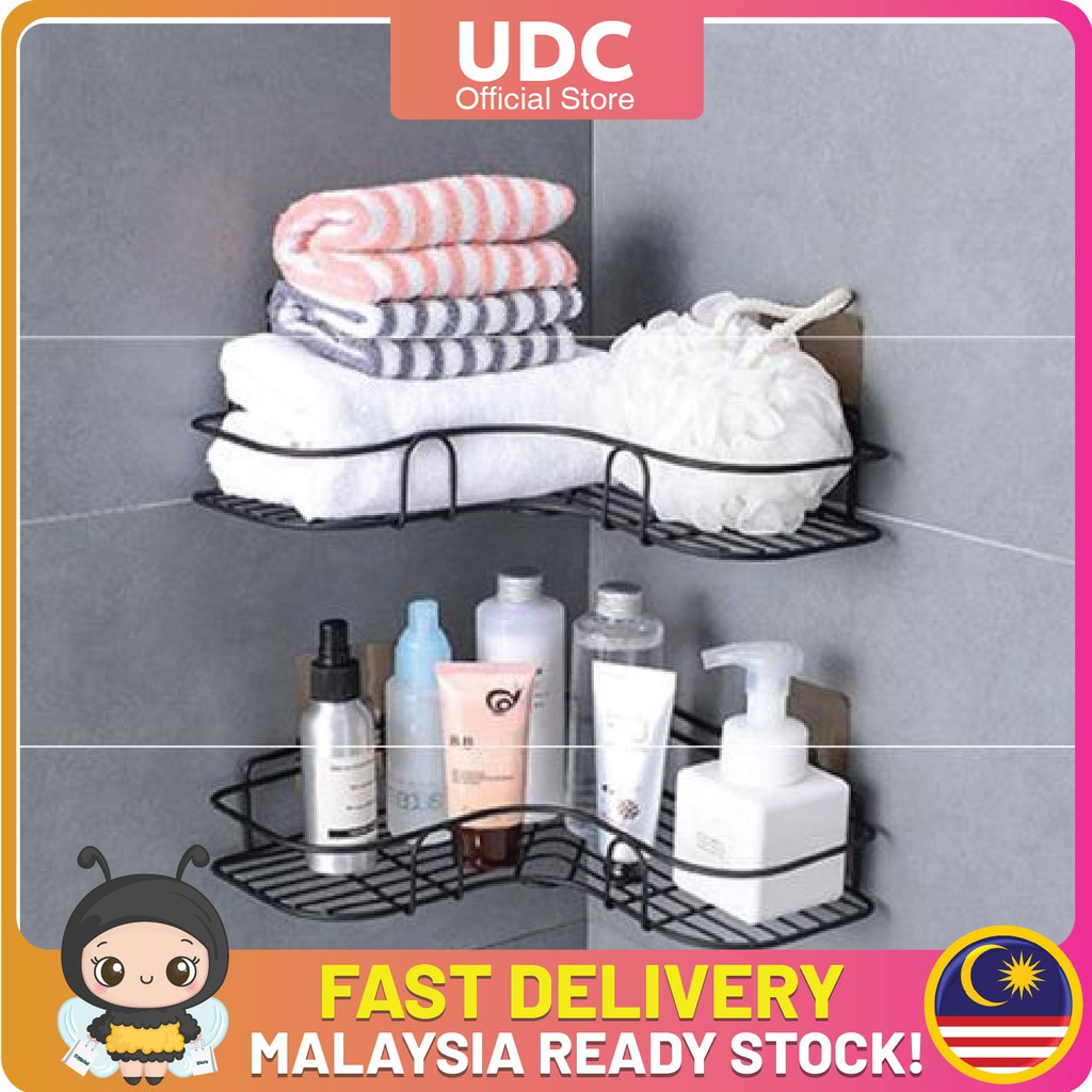READY STOCK UDC Bathroom Toilet Storage Rack Corner READY STOCK UDC Bathroom Toilet Storage Rack Corner