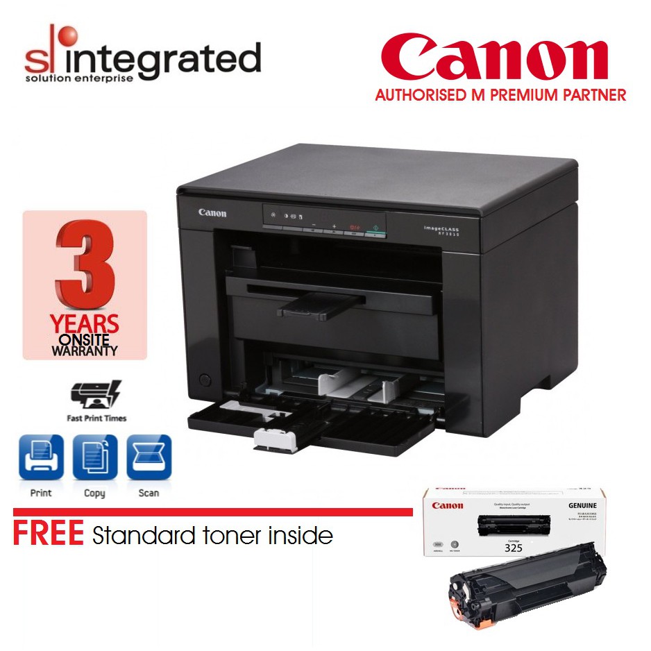 Canon Mf3010 Laser All In One Printer Shopee Malaysia