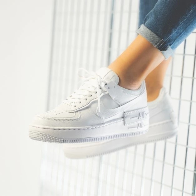 nike air force 1 shadow all white