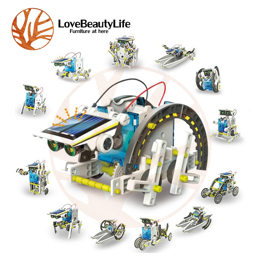13In1 Solar Power Energy Robot Toy Kit Science School Projects