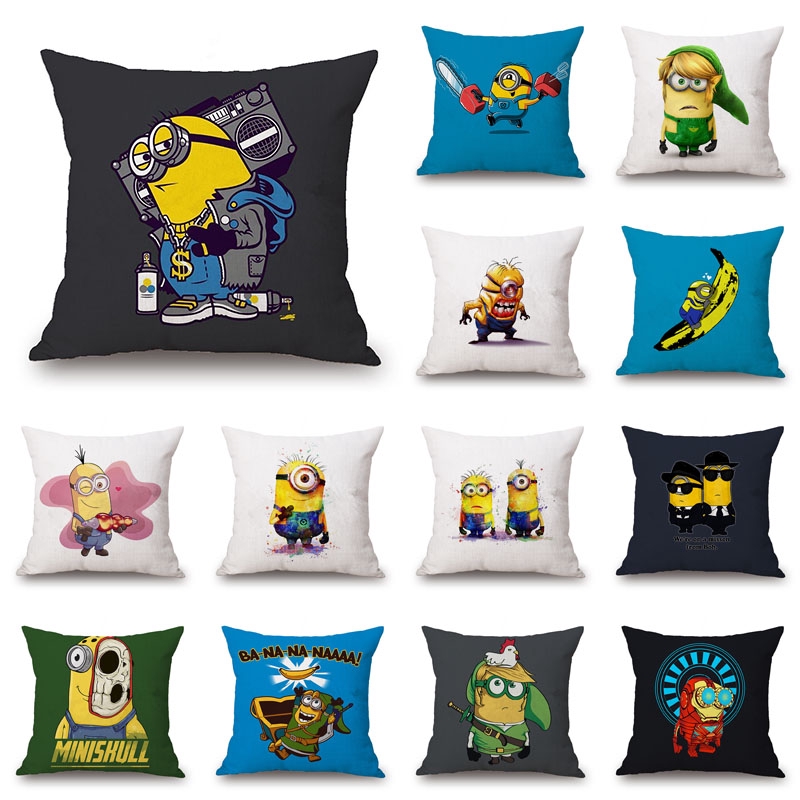 Despicable Me Cartoon Home Decorative Pillow Case Cushion Cover