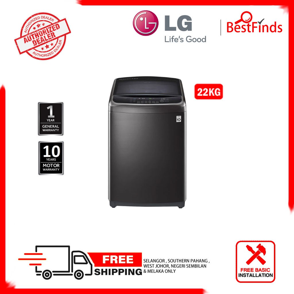 LG 22KG TH2722SSAK Inverter Direct Drive Top Load Washer Shopee Malaysia