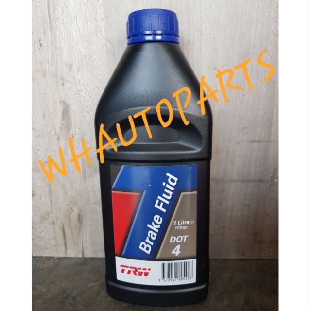 TRW DOT 4 BRAKE FLUID 1LITRE BRAKE OIL WHITE COLOUR Shopee Malaysia