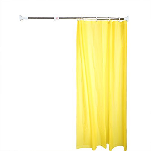 Tension Shower Curtain Rod Adjustable Metal Rail Closet Hanger