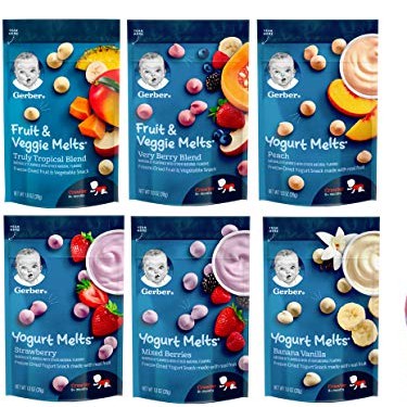 Gerber Melts, Gerber Yogurt Melts, Gerber Fruit & Veggie Melt, 8 ...