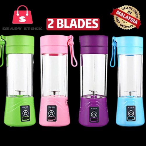 RSS_USB Portable Electric Fruit Juicer Cup Bottle Mixer Rechargeable Juice Blender