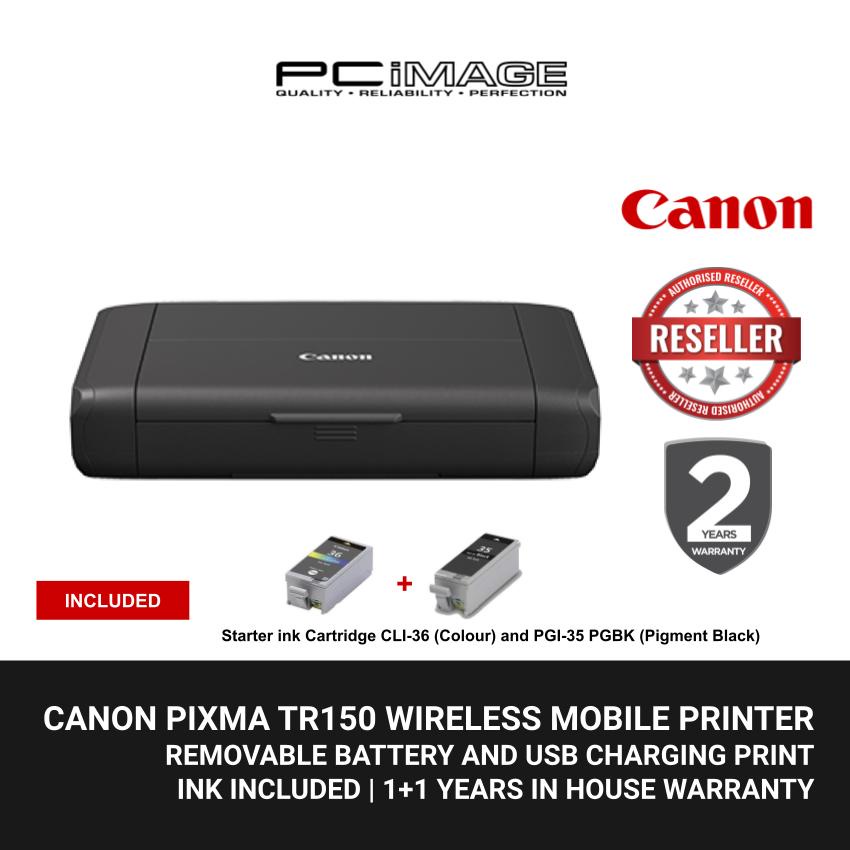 Canon Pixma Tr150 Wireless Mobile Printer With Removable Battery And Usb Charging Print Shopee 6704