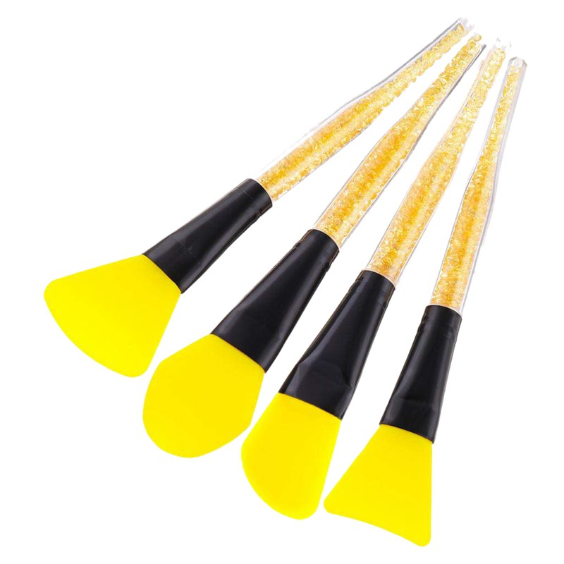 Download 4 Pieces Silicone Face Mask Brush Applicator Tool For Facials Yellow Shopee Malaysia PSD Mockup Templates