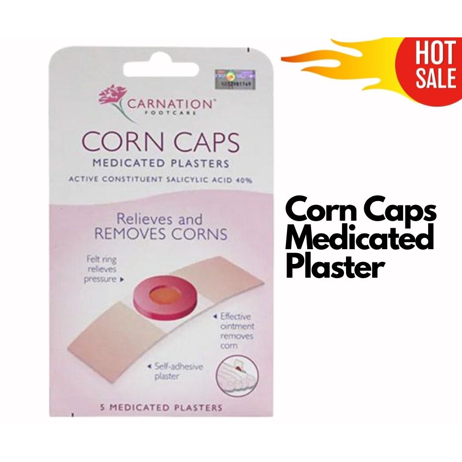 CARNATION CORN CAPS MEDICATED PLASTERS ( 1 wallets X 5 plasters ...