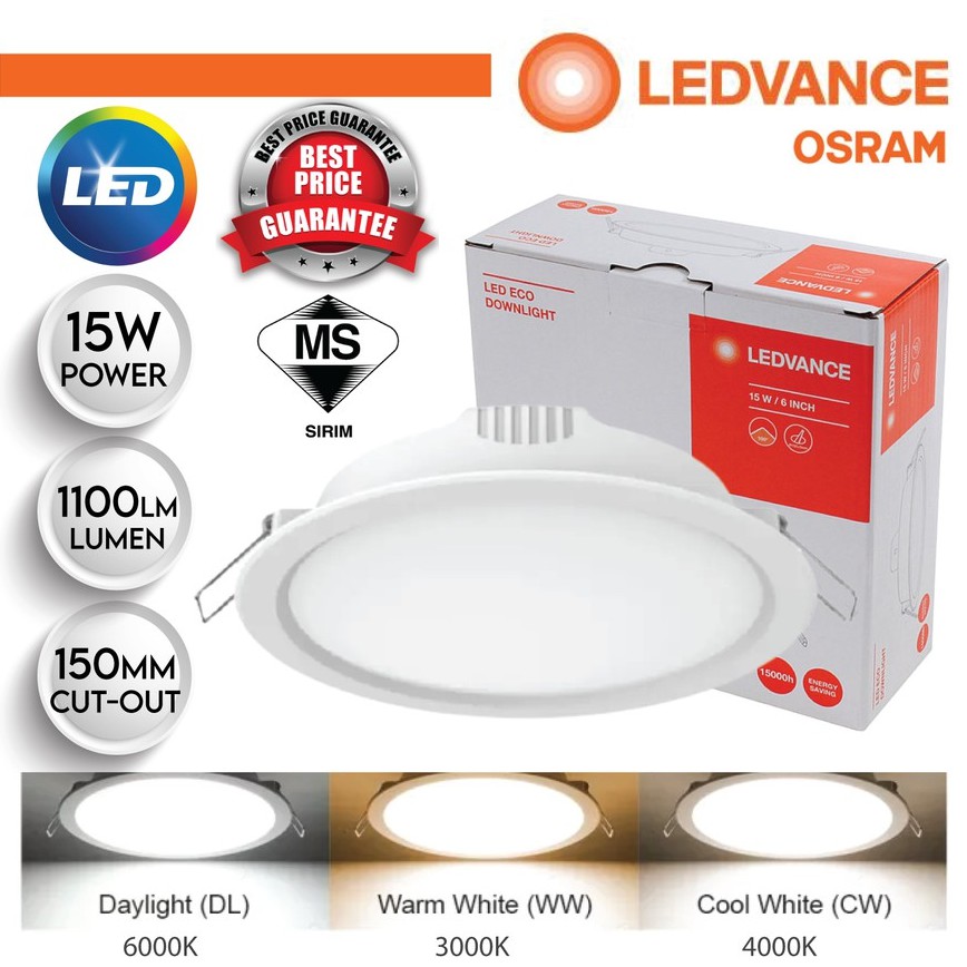 Osram Led Downlight Ledvance Led Downlight 5 12 5w 6 15w 3000k