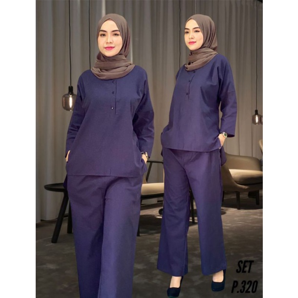 Set Baju Dan Seluar Berbutang | Shopee Malaysia