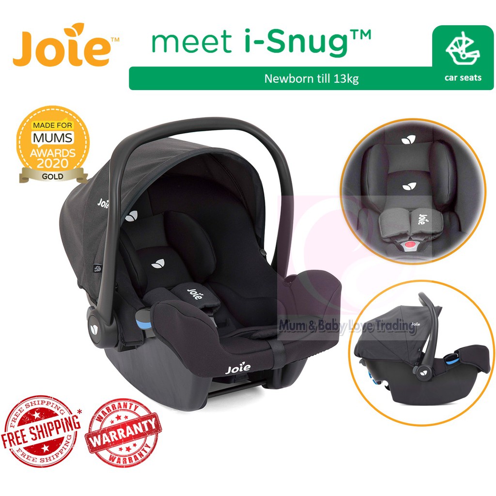 Joie iSnug Infant Carrier Car Seat (Newborn 13kg) (Coal/ Deep Sea