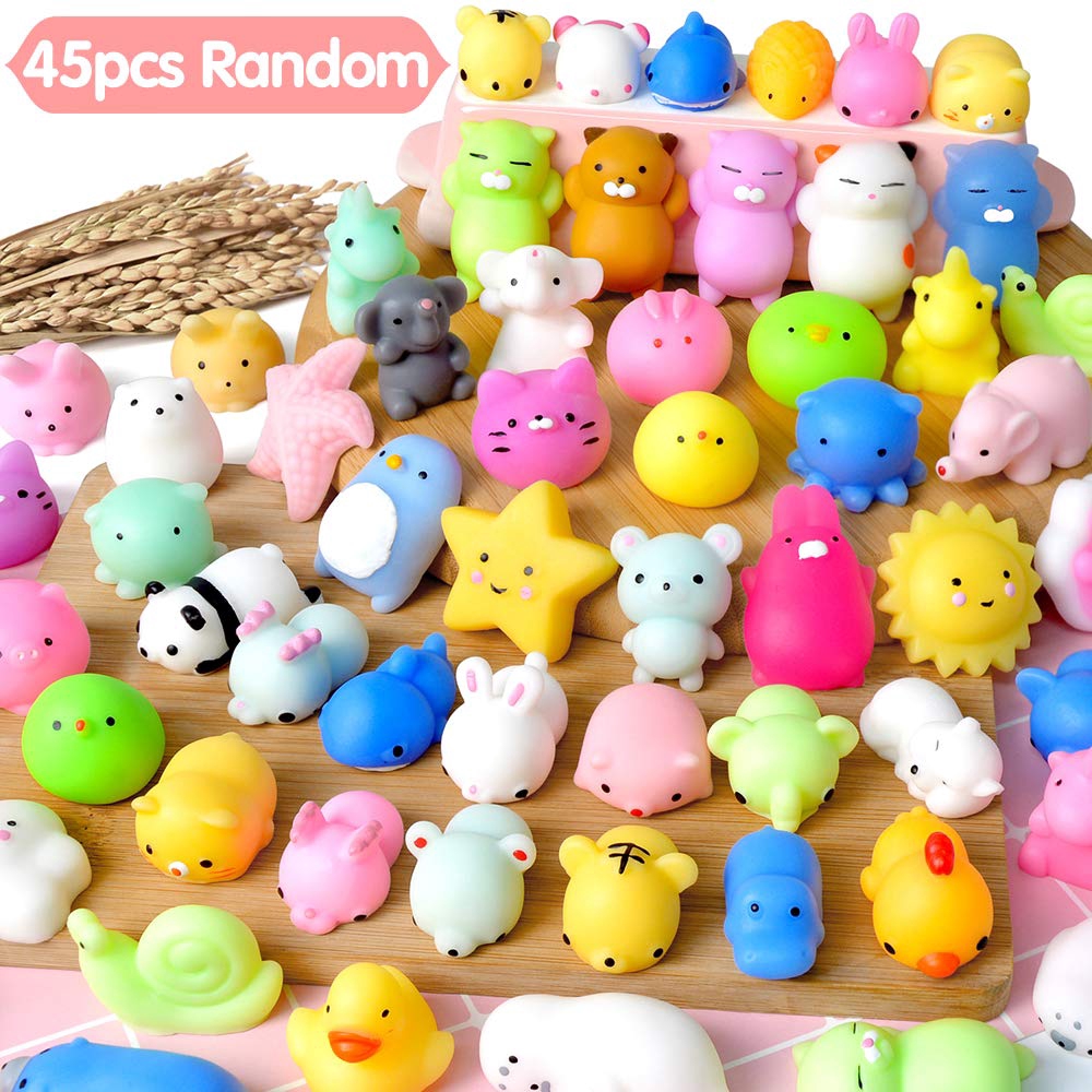 YL 45PCS Mochi Toys Mini  Squishy  Kawaii Animal Squishies 