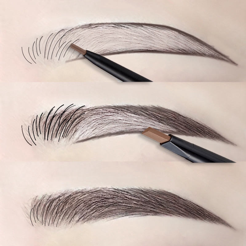 eyebrow pencil drawing