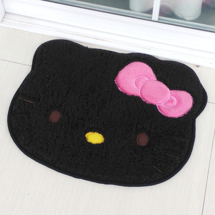 Cute Hello Kitty Door Mat Soft Shaggy Carpets Shopee Malaysia