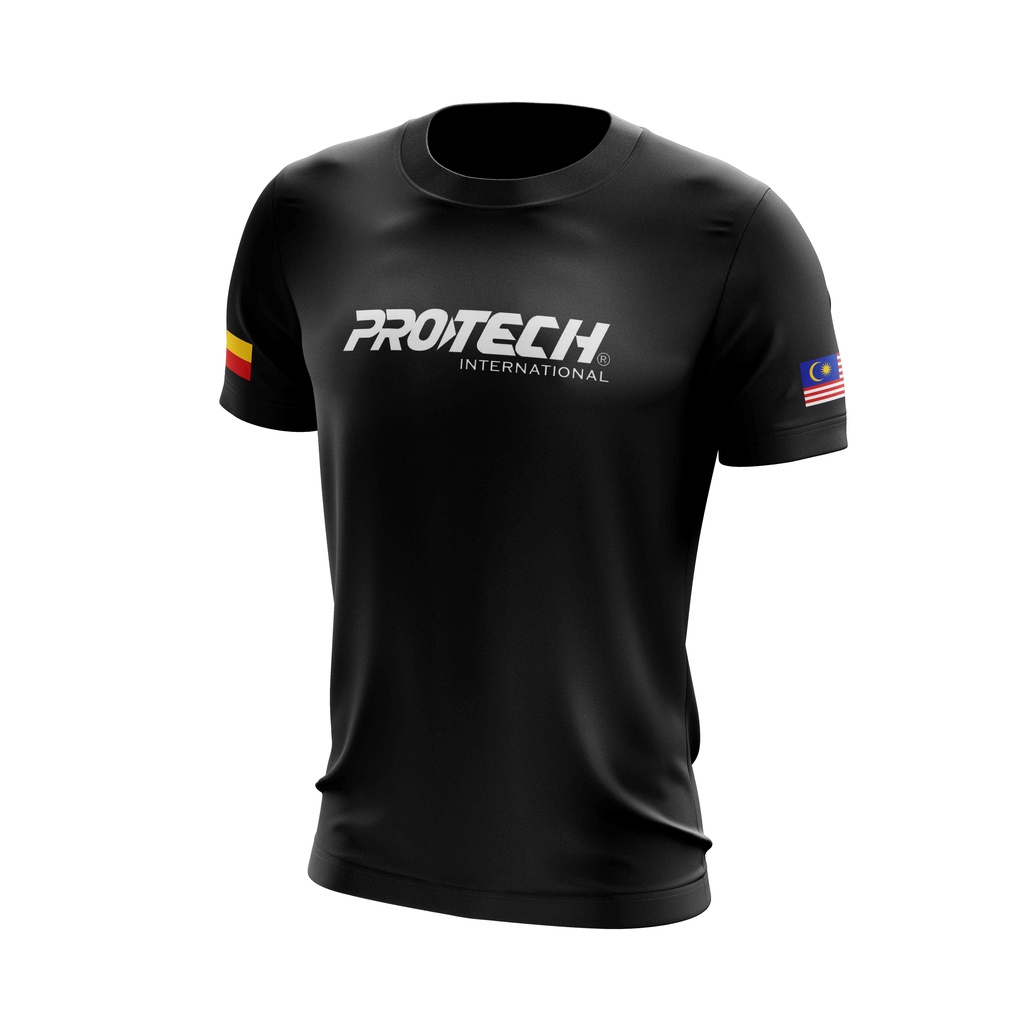 T Shirt Peminat Badminton Protech Microfiber Dri Fit Kain Jersi Custom