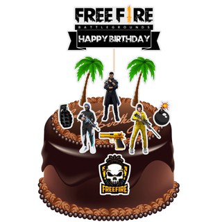 Freefire Cake Topper For Cake Decoration Diy Shopee Malaysia