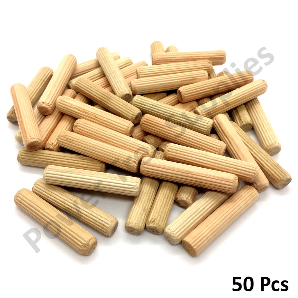 Furniture Joint Dowel Pin Rubber Wood China 50 Pcs Shopee