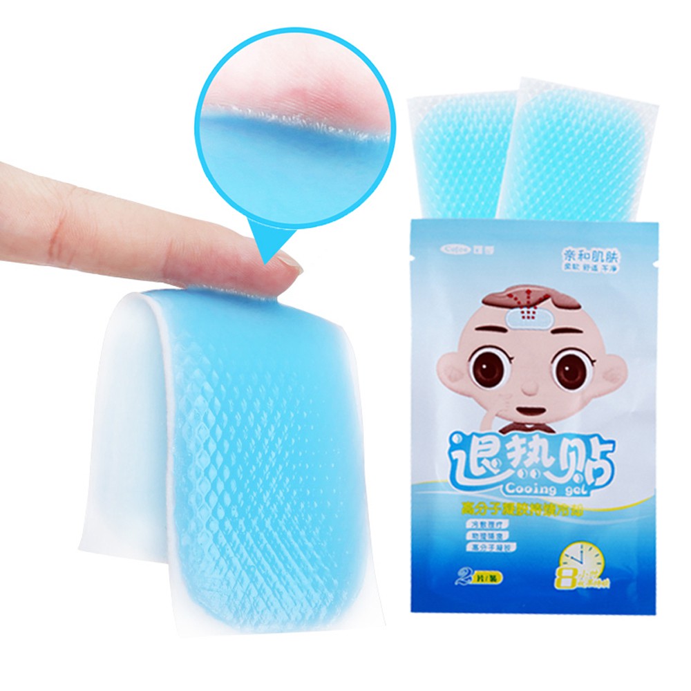 5pcs Cooling Patches For Fever Headache Heat Stroke Toothache Plaster Physical Lower Temperature