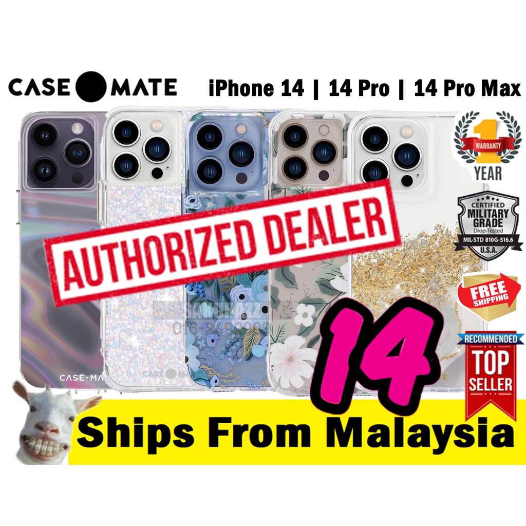 [Ori] Case-Mate Series (Twinkle, Soap Bubble, Karat Marble, Rifle Paper Co) iPhone 14 Pro Max / 14 Pro Case Cover Casing