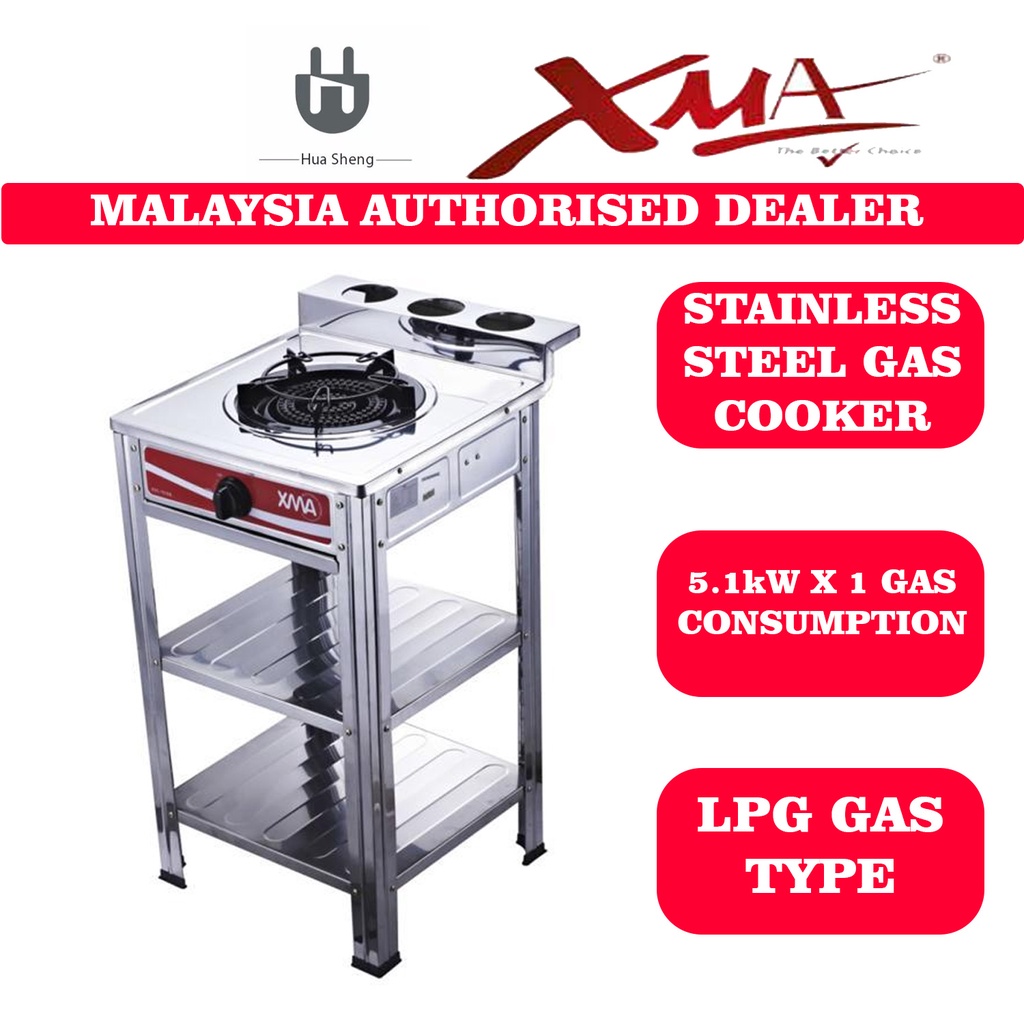 XMA High Quality Stainless Steel Single Standing Gas Stove / Gas Cooker