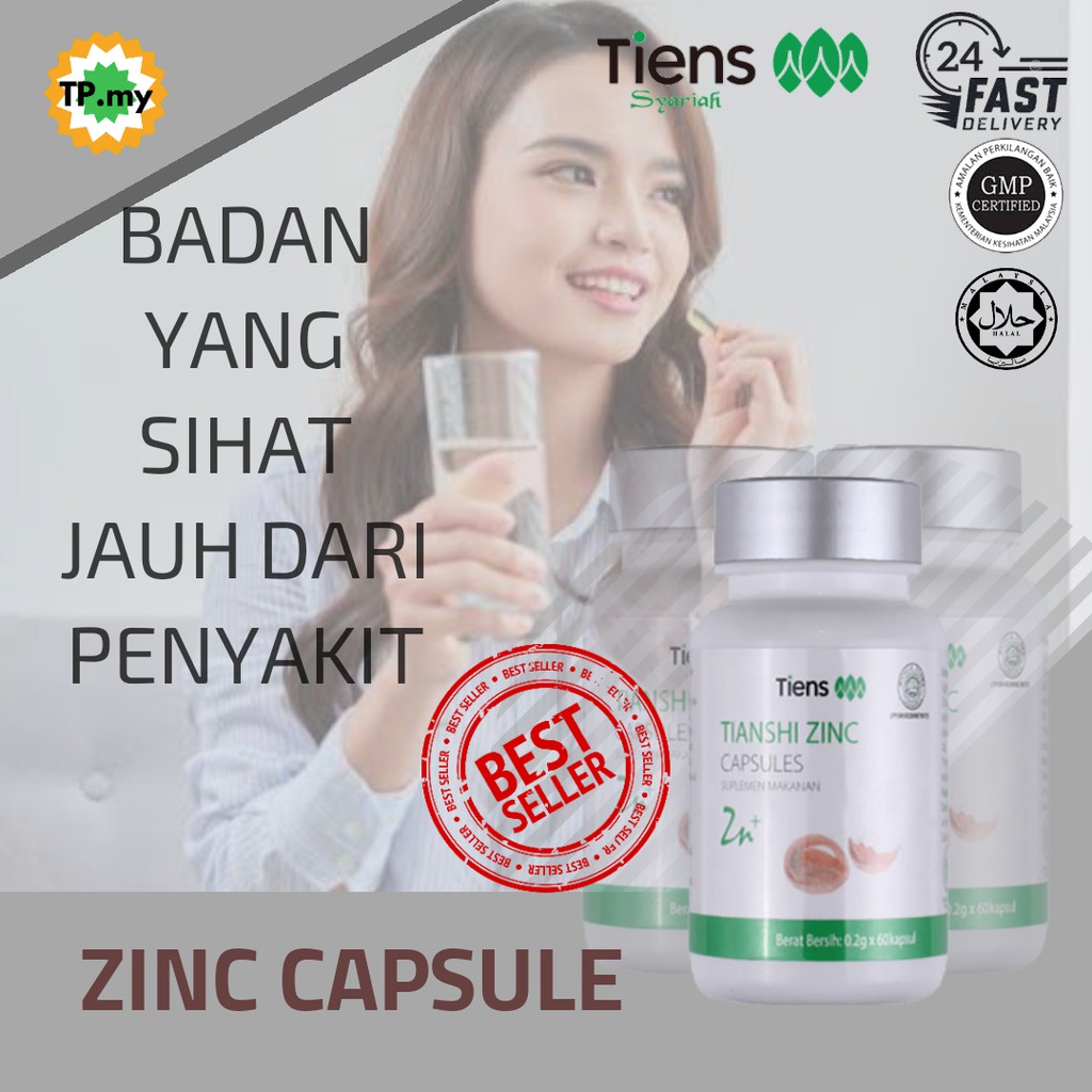 ZINC CAPSULE MENAMBAH NAFSU MAKAN MELANCARKAN METABOLISME 