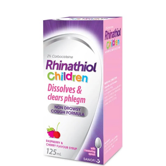 Rhinathiol Children Dissolves & Clear Phlegm Cough Syrup 125ml Shopee