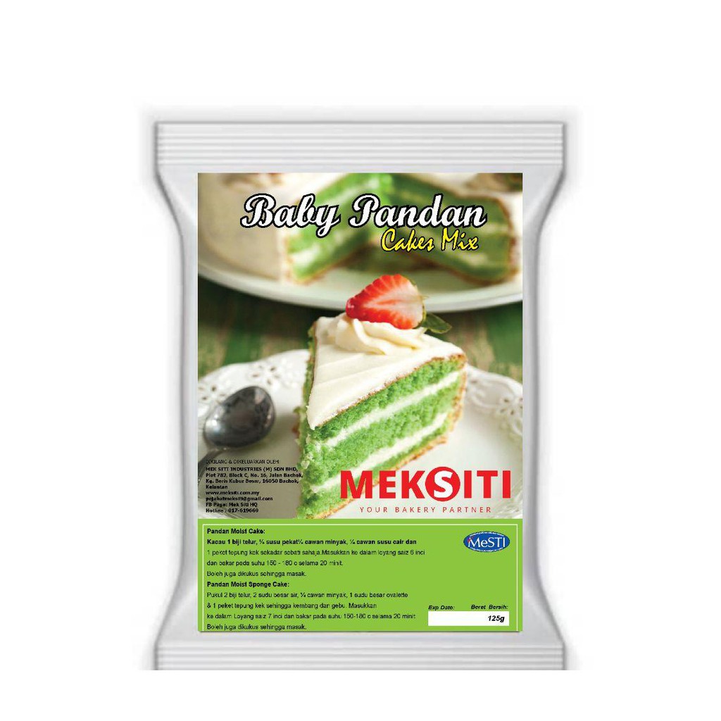 [Baby Size] Tepung Kek Segera Kek Mix Sponge Cake Moist 125gm Saiz 6