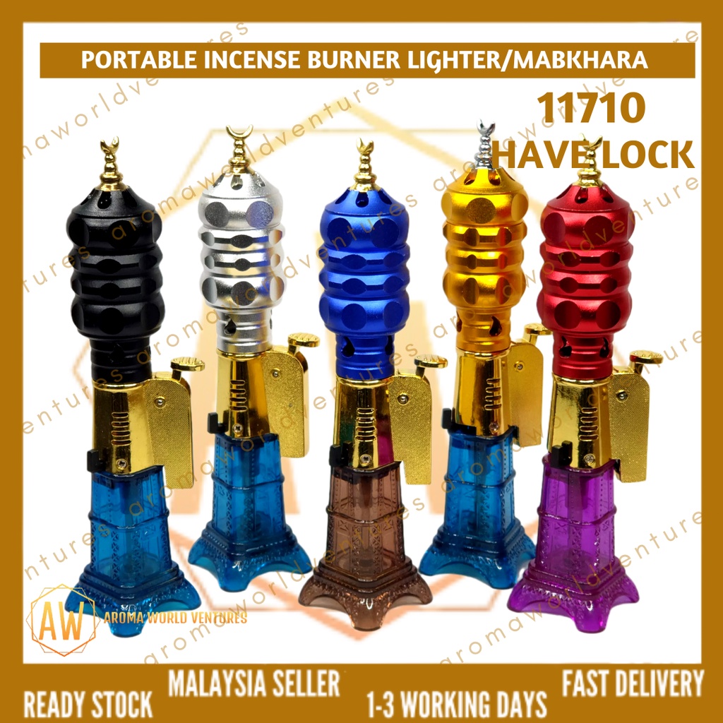 Portable Lighter Mabkhara Incense/ Bakhoor/ Gaharu Burner Refillable