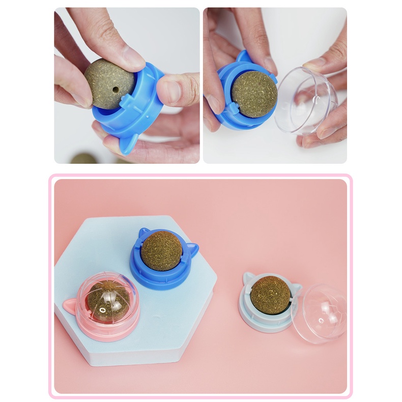 Durable Must Rotating Natural Catnip Ball Molars Cleans Teeth Bites Balls Healthy Promote Digestion Cat Grass Snack Have - Image 3